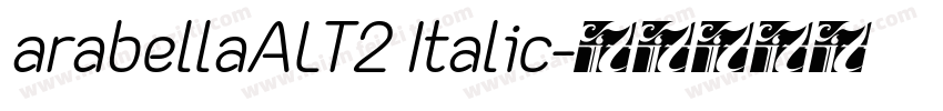 arabellaALT2 Italic字体转换